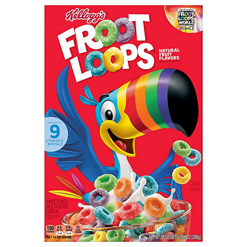  Kellogg's Froot Loops Cold Breakfast Cereal, Fruit