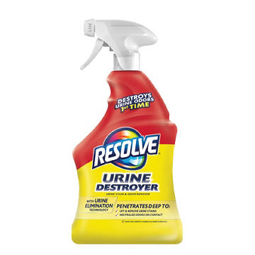 Resolve Urine Destroyer, Spot and Stain Remover, Pet Urine Stain and Odor Remover Carpet Cleaner Spray