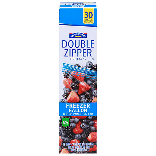 Ziploc Double Zipper Quart Freezer Bags - Shop Storage Bags at H-E-B