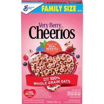 General Mills Very Berry Cheerios Cereal - Family Size