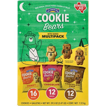 Hill Country Fare Cookie Bears Multipack 1 oz Bags - Texas Size Pack