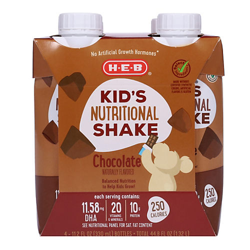 PediaSure SideKicks Nutrition Shake - Chocolate - Shop Electrolytes &  Shakes at H-E-B