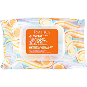 Pacifica Glowing Glycolic Acid Orange & Vanilla Makeup Removing Wipes