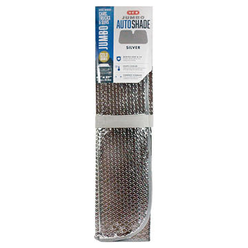 H-E-B Deluxe Jumbo Accordion Auto Shade - Silver