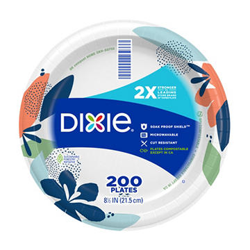 Dixie 8 1/2 in Disposable Paper Plates