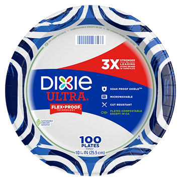 Dixie Ultra 10 in Compostable Paper Plates