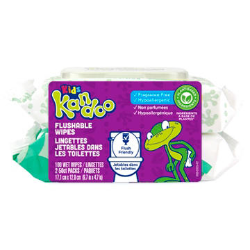 Kandoo Kids Flushable Wipes, 2 ct - Sensitive