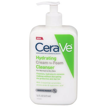 CeraVe Hydrating Cream-to-Foam Cleanser
