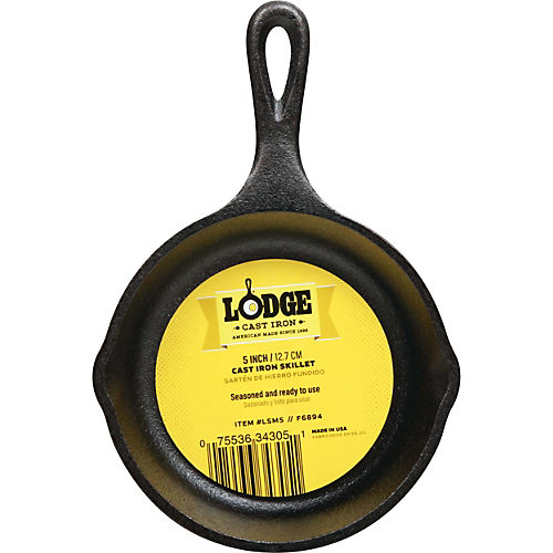 Kroger - Lodge Cast Iron Melting Pot and Silicone Brush Set - Black/Yellow,  1