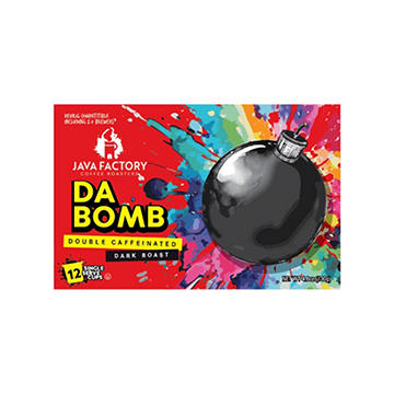 JAVA FACTORY DA Bomb Dark Roast Coffee - Double Caffeinated