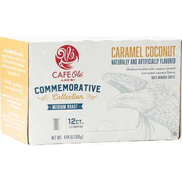CAFE Olé by H-E-B Commemorative Collection Medium Roast Coconut Caramel Coffee Single Serve Cups