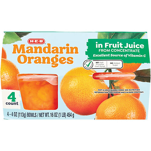 H-E-B Fresh Peeled Whole Mandarin Oranges - Large - Shop Citrus at H-E-B