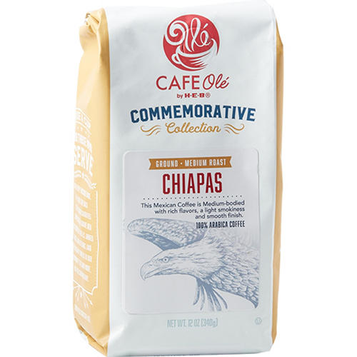 CAFE Olé by H-E-B Commemorative Collection Medium Roast Chiapas Ground Coffee, 12 oz