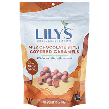 Lily's Milk Chocolate Style Covered Caramels 