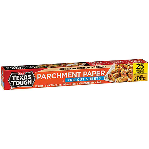 H-E-B Texas Tough Pre-Cut Parchment Paper Sheets - Shop Baking