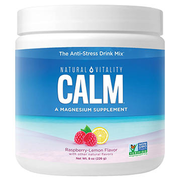Natural Vitality Calm Magnesium Supplement Drink Mix - Raspberry Lemon