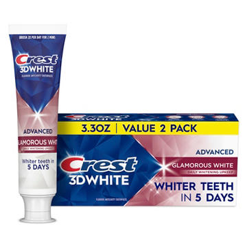 Crest 3DWhite Advanced Glamorous White Teeth Whitening Toothpaste
