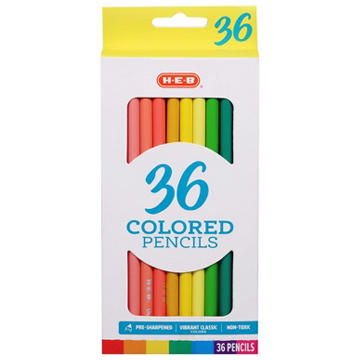 H-E-B Presharpened Colored Pencils