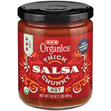 H-E-B Organics Thick N' Chunky Salsa - Hot