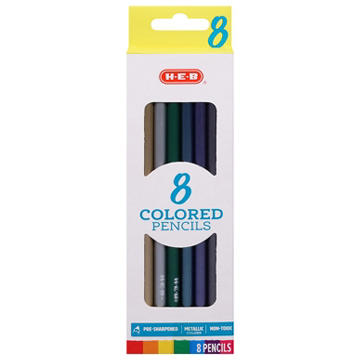 H-E-B Metallic Colored Pencils