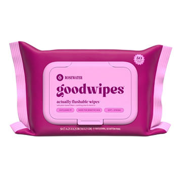 Goodwipes XL Flushable Wipes - Rosewater
