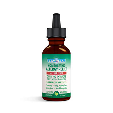 TexaClear Homeopathic Allergy + Cedar Fever Relief Drops