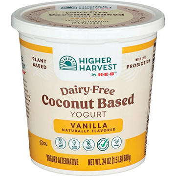 Higher Harvest by H-E-B Dairy Free Coconut-Based Yogurt – Vanilla