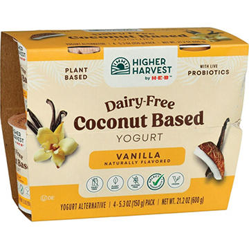 Higher Harvest by H-E-B Dairy Free Coconut-Based Yogurt – Vanilla