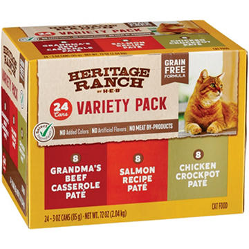 Heritage Ranch by H-E-B Grain-Free Wet Cat Food Variety Pack