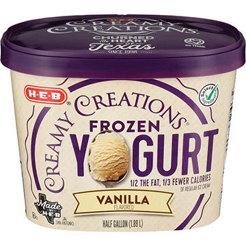 H-E-B Creamy Creations Vanilla Frozen Yogurt