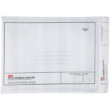H-E-B Poly Bubble Mailer - White