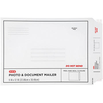 H-E-B Photo & Document Mailer - White