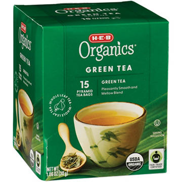 H-E-B Organics Green Pyramid Tea Bags