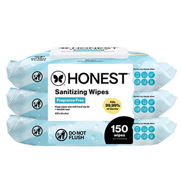 The Honest Company Alcohol Wipes with Aloe 3 Pk