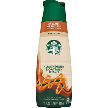Starbucks Non-Dairy Almond & Oat Milk Liquid Coffee Creamer - Caramel Macchiato