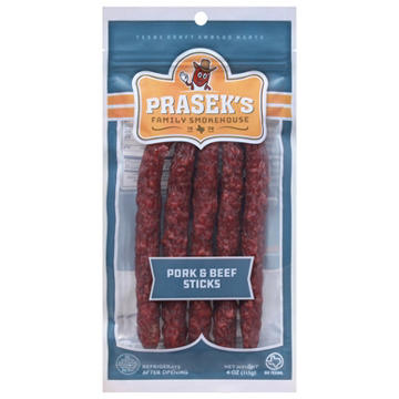 Prasek's Pork & Beef Jerky Sticks