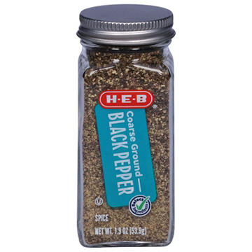 H-E-B Coarse Ground Black Pepper