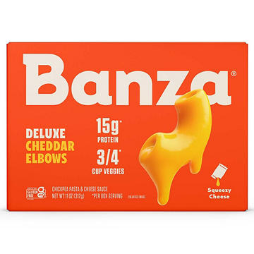 Banza 15g Protein Chickpea Pasta Deluxe Cheddar Elbows Mac & Cheese