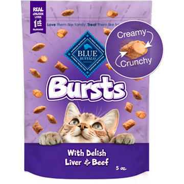 Blue Buffalo Bursts Crunchy & Creamy Cat Treats - Liver & Beef