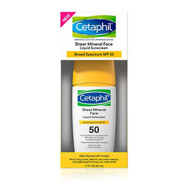 Cetaphil Sheer Mineral Face Drops Liquid Sunscreen - SPF 50