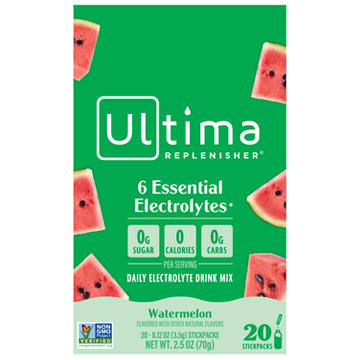 Ultima Replenisher Electrolyte Hydration Powder Stick Packs -Watermelon