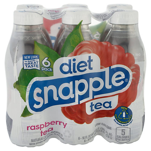 Snapple Raspberry Peach, 16 fl oz recycled plastic bottle