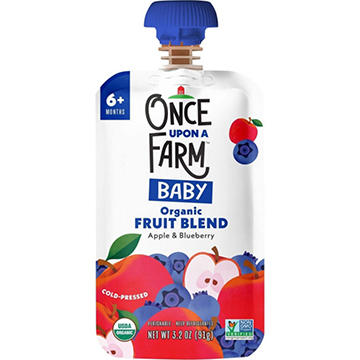 Once Upon a Farm Organic Baby Food Pouch - Apple & Blueberry