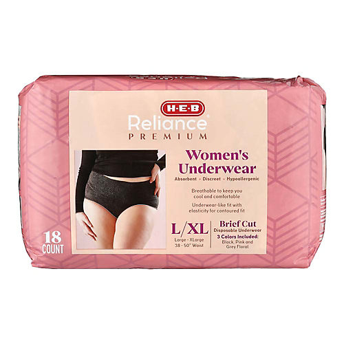 H-E-B Reliance Premium Women's Underwear L/XL - Shop Incontinence