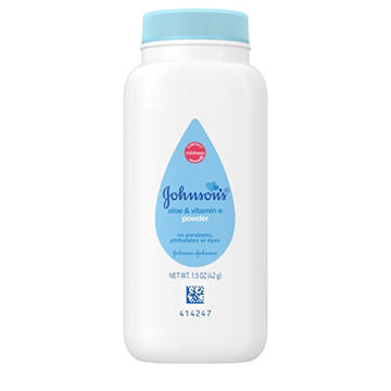 Johnson's Baby Travel Size Cornstarch Baby Powder - Aloe & Vitamin E