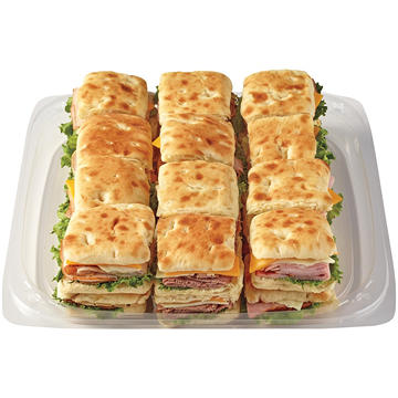 H-E-B Deli Large Party Tray - Ciabatta Slider Sandwiches