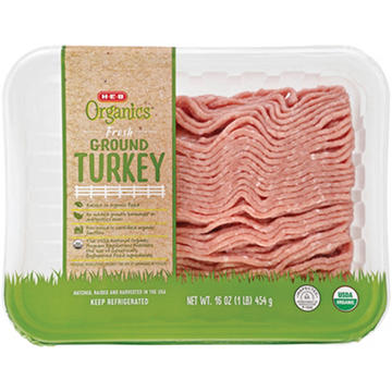 H-E-B Organics Fresh Ground Turkey