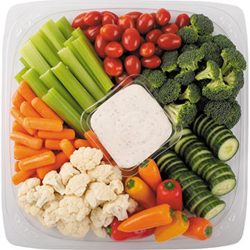 H-E-B Deli Large Veggie Party Tray - Ranch Dip