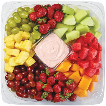 H-E-B Deli Large Fresh Fruit Party Tray - Strawberry Cheesecake Dip