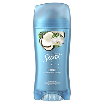 Secret 48 Hr Invisible Solid Antiperspirant - Coconut